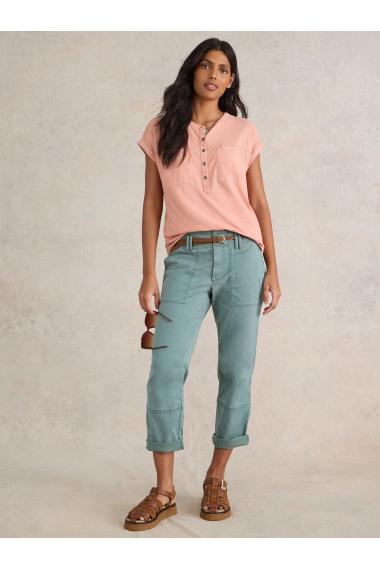 White Stuff Womens BETH SHIRT  in DUS_PINK Art WS443379