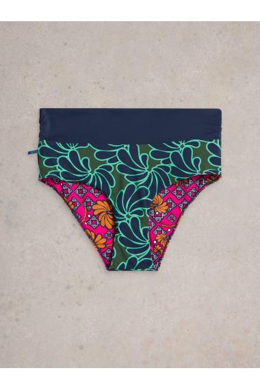 White Stuff Womens Reversible Fold Down Bottom  in GREEN_MLT Art WS443652