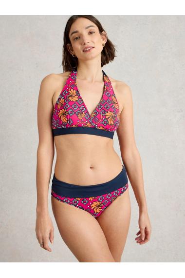 White Stuff Womens Reversible Fold Down Bottom  in GREEN_MLT Art WS443652