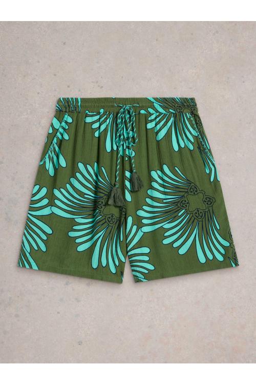 White Stuff Womens Sloane Short  in GREEN_MLT Art WS443663