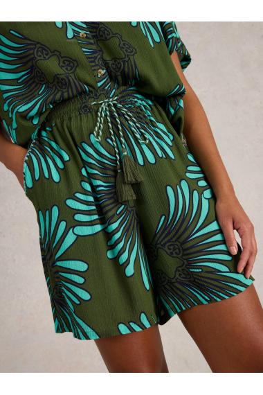 White Stuff Womens Sloane Short  in GREEN_MLT Art WS443663