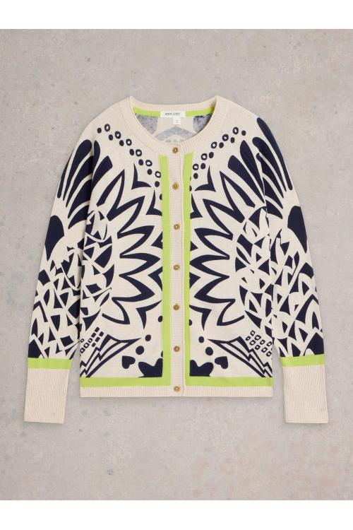 White Stuff Womens LULU PRINTED CARDI  in IVORY_PR Art WS443680