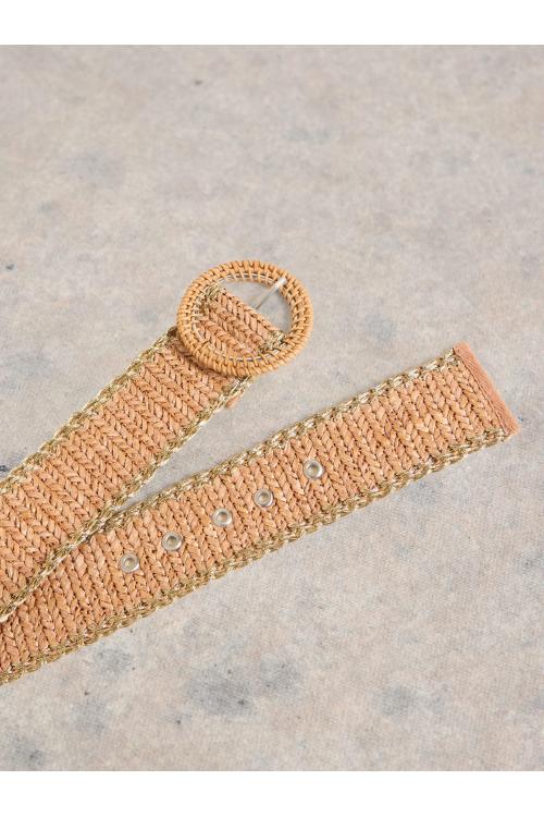White Stuff Womens Raffia Belt  in LGT_NAT Art WS443616