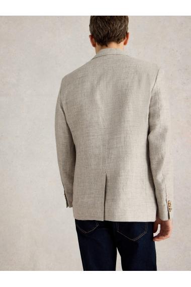 White Stuff Mens Linen Blazer  in LGT_GREY Art WS443623