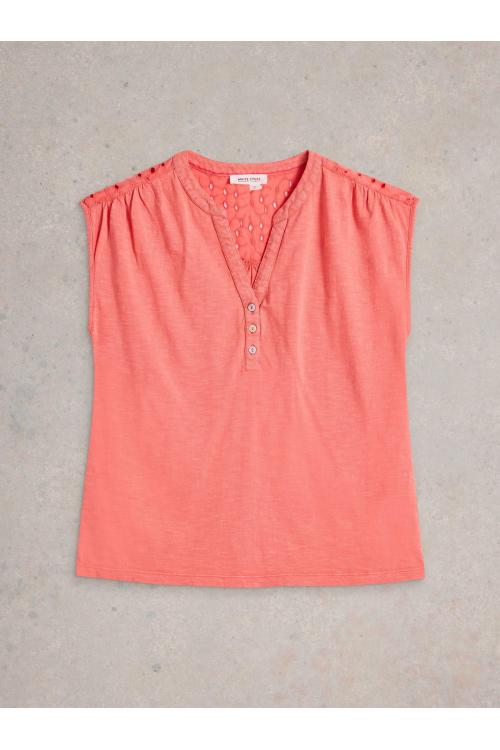 White Stuff Womens DINA TANK  in MID_CORAL Art WS443715