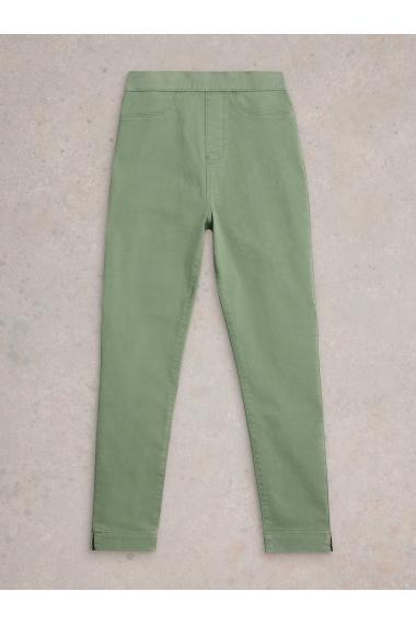 White Stuff Womens Janey Crop Jegging  in MID_GREEN Art WS443432