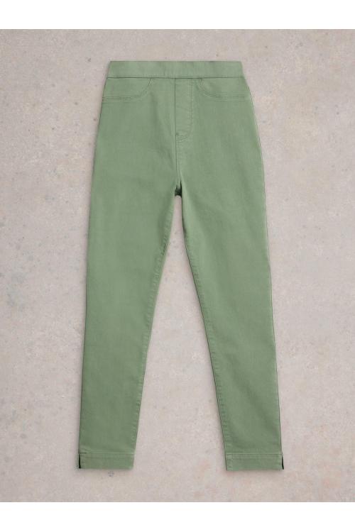 White Stuff Womens Janey Crop Jegging  in MID_GREEN Art WS443432