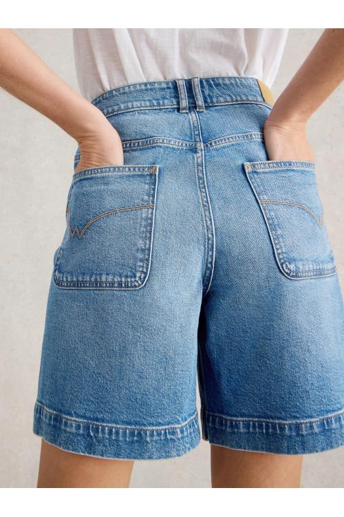 White Stuff Womens Tia Denim Shorts  in MID_DENIM Art WS443434