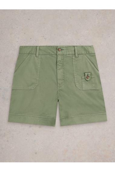 White Stuff Womens Mollie Combat Short  in MID_GREEN Art WS443430