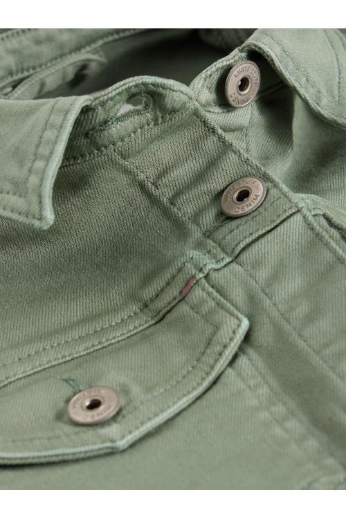 White Stuff Womens Camille Denim Jacket  in MID_GREEN Art WS442699