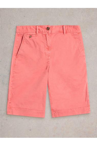 White Stuff Womens Hayley Organic Chino Short  in MID_PINK Art WS443441