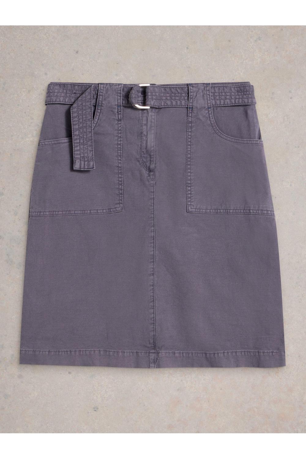 White Stuff Womens Teakie Skirt  in MID_PURPLE Art WS443411