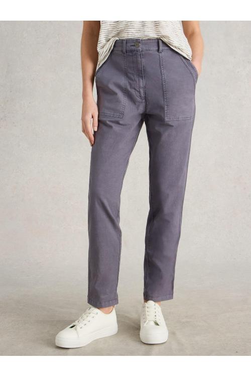 White Stuff Womens Twister Chino Trouser  in MID_PURPLE Art WS442668