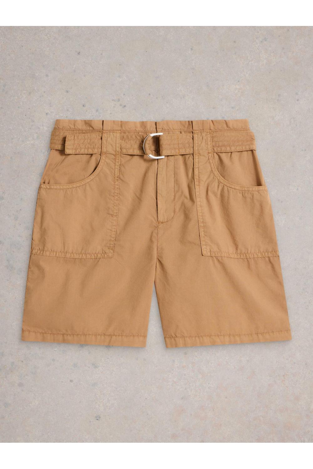 White Stuff Womens Teakie Short  in MID_TAN Art WS443425