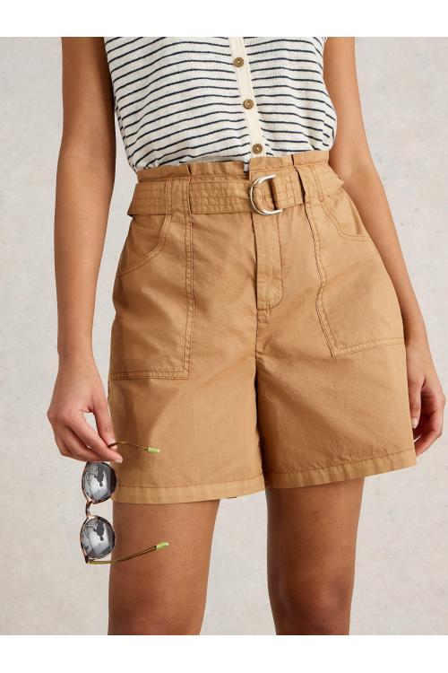 White Stuff Womens Teakie Short  in MID_TAN Art WS443425