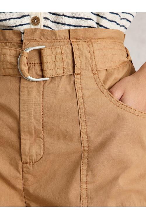 White Stuff Womens Teakie Short  in MID_TAN Art WS443425