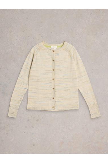 White Stuff Womens LULU SPACEDYE CARDI  in NAT_MLT Art WS443676