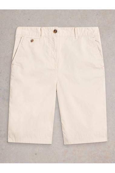 White Stuff Womens Hayley Organic Chino Short  in NAT_WHITE Art WS443441