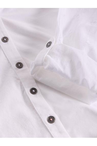 White Stuff Womens ANNIE MIX JERSEY SHIRT  in PALE_IVORY Art WS443386
