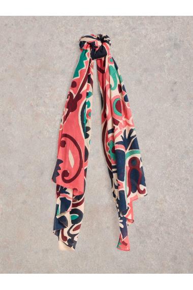 White Stuff Womens Calypso Carnival Printed Scarf  in PINK_MLT Art WS443581