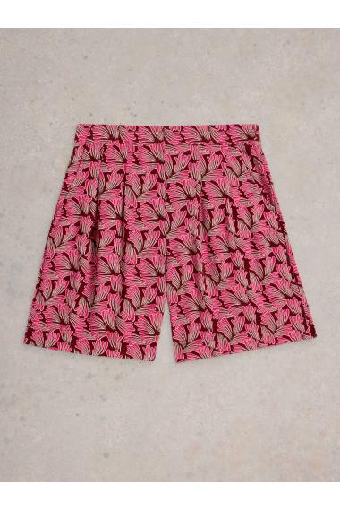 White Stuff Womens Matilda Crinkle Short  in PINK_PR Art WS443431