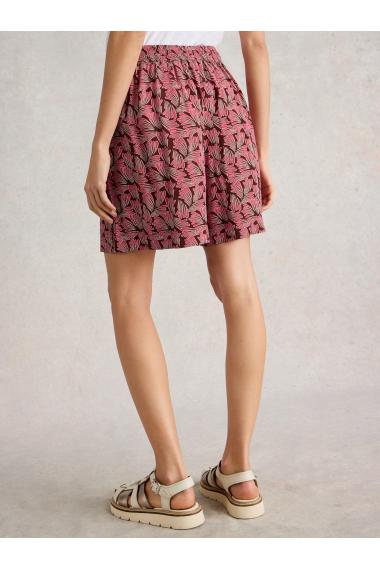 White Stuff Womens Matilda Crinkle Short  in PINK_PR Art WS443431