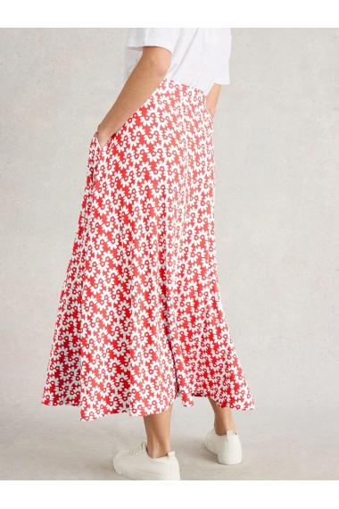 White Stuff Womens Jada Jersey Maxi Skirt  in RED_PR Art WS442802