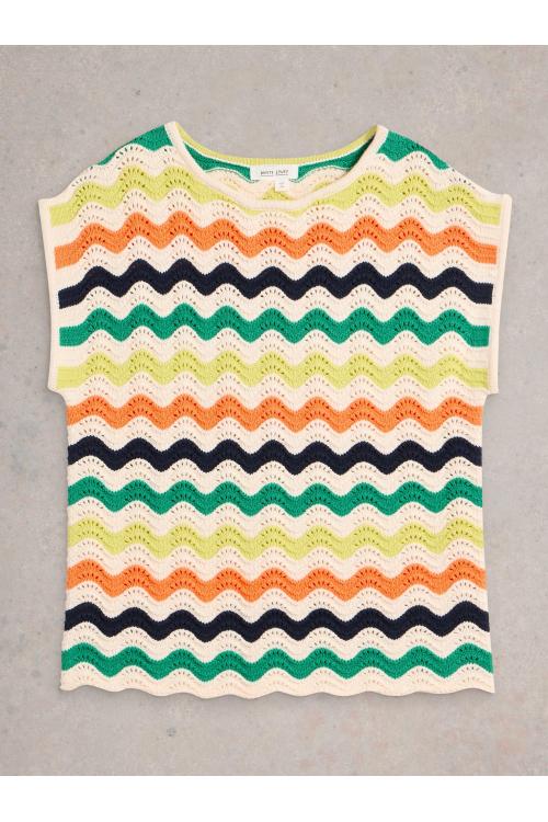 White Stuff Womens CALYPSO TEE  in WHITE_MLT Art WS443666