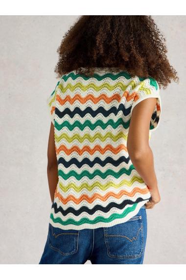 White Stuff Womens CALYPSO TEE  in WHITE_MLT Art WS443666