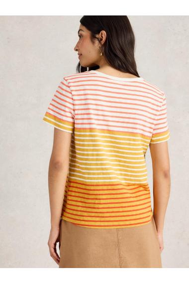 White Stuff Womens NADIA SHORT SLEEVE TEE  in YELLOW_MLT Art WS443689