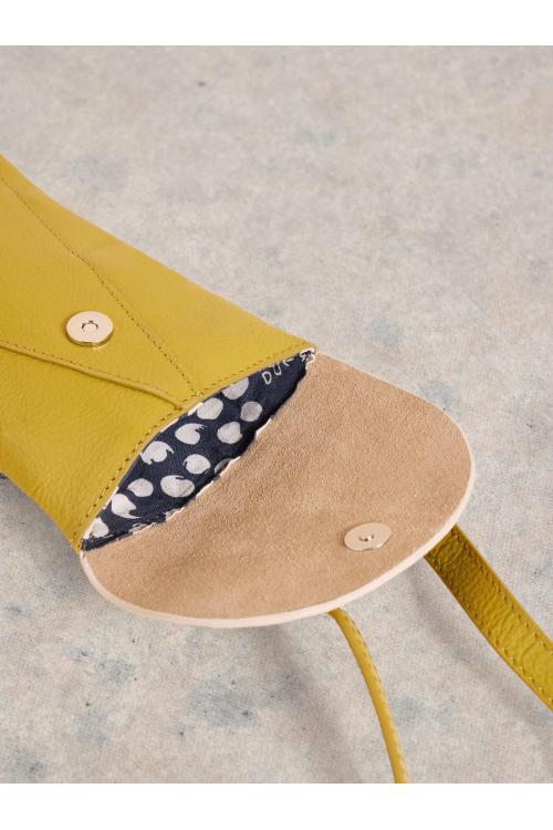 White Stuff Womens Coco Leather Phone Bag  in CHART_MLT Art WS443574