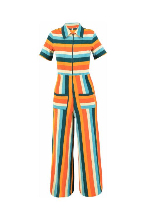 Blutsgeschwister Jumpsuite Renée Love in Color delightful soul stripes, Gr.S