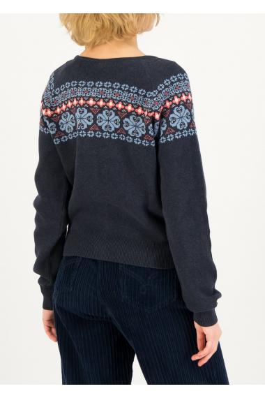 Blutsgeschwister Zipper/ Cardigan Happy Heritage in Color onshore blue knit, Gr.S