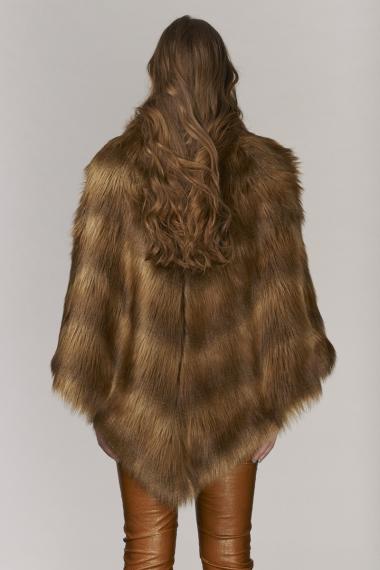 Unreal Fur URF8600375-GST - Cauncho-Poncho Ginger Stripe