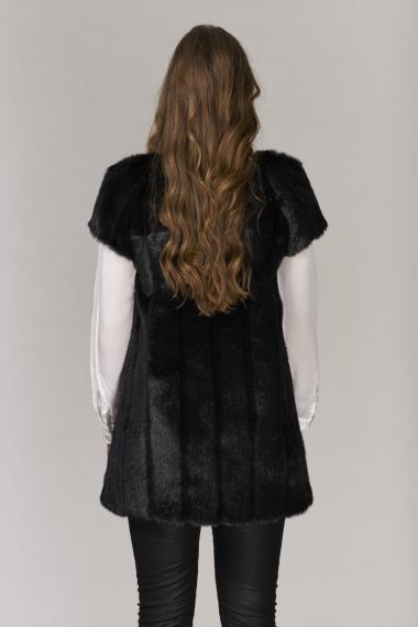 Unreal Fur URF8600085-BFM - Queen of Hearts Vest Black Faux Mink