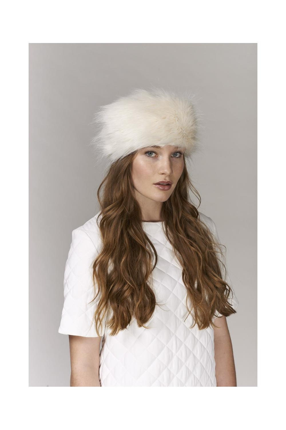 Unreal Fur URF8600315-IVR - Natasha Hat Ivory