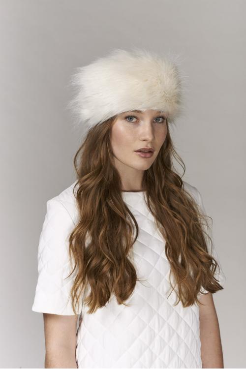 Unreal Fur URF8600315-IVR - Natasha Hat Ivory