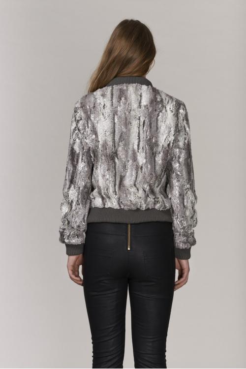 Unreal Fur URF8600495-SLV - Scene Maker Jacket Silver